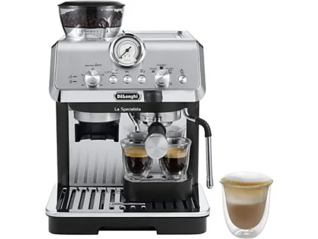 Cafetera express - De'Longhi La Specialista mini Arte EC9155.MB, 1400 W, 15 bar, 1.7 l, Thermoblock, Espresso con molinillo, MetalizadoNegro