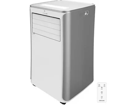 Aire acondicionado portátil - Cecotec ForceClima 9100 Soundless, 1010 W, 2268 fgh, 4 modos, 2 velocidades, Silencioso, Mando a distancia, Blanco