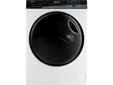 Lavadora secadora - Haier I-Pro Series 3 HWD90-B14939-IB, 9 kg+6 kg, 1400rpm, 15 programas, Motor Direct Motion, Función Vapor, Blanco