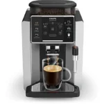 Cafetera superautomática - Krups Sensation C90 EA910E10, 1450 W, 15 bar, 1.7 L, 6 programas, 2 tazas, Barista Inside Technology, Autolimpieza, Plata