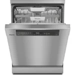 Lavavajillas - Miele G7600SCEDSTCLST, 14 cubiertos, 9 programas, 60 cm, Bandeja de servicios, Wifi, Dosificación automática, Acero inox CleanSteel
