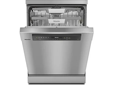 Lavavajillas - Miele G7600SCEDSTCLST, 14 cubiertos, 9 programas, 60 cm, Bandeja de servicios, Wifi, Dosificación automática, Acero inox CleanSteel