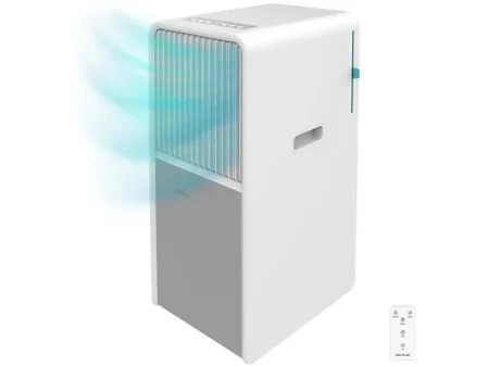 Aire acondicionado portátil - Cecotec ForceClima 9150 Style, 2250 fgh, 2 velocidades, 25 m², 4 modos, Deshumidificador, Mando a distancia, White