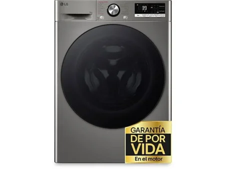 Lavadora carga frontal - LG F4WR7009AGS, Serie 700, 9 kg, 1400 rpm, 14 Programas, AI Direct Drive™, TurboWash™360˚, Inox