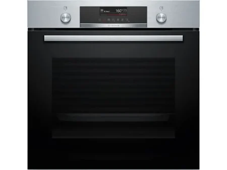 Horno - Bosch HBG579ES3, Serie 6, Multifunción, Pirolítico y Asistente de limpieza con agua, 71 l, 60 cm, HotAir 3D, Función Air Fry, Inox