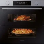 Horno - Samsung NV7B4530ZASU1 Dual Cook Flex, Multifunción, Pirolítico, 76l, 59.5 cm, WiFi, Puerta Flexible, Inox