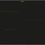 Placa inducción - Haier HAI633CDE1 ID Series 2, 3 zonas, Zona grande 29 cm, 9 niveles de potencia, Negro