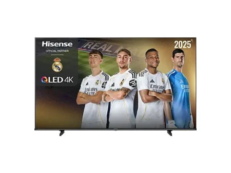 TV QLED 43 - Hisense 43E7Q, UHD 4K, Quad CoreMT9603, IA 4K Upscaler, Modo Juego Plus, Sensor de luz, Negro