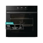 Horno - Hisense BSA66346ADBG, Multifunción, Hidrolítico, 77 l, 59.5 cm, WiFi, Doble Grill, Air Fry, Negro