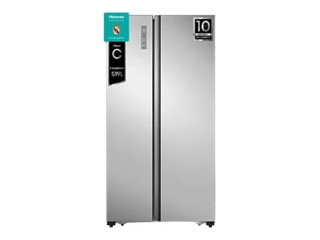 Frigorífico americano - Hisense RS677N4ACC, No Frost, 178,6 cm, 519 l, Multi-Air Flow, Inverter, Inox
