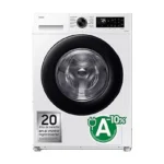 Lavadora carga frontal - Samsung WW90CGC04DAEEC, 9 kg, 1400 rpm, EcoBubble™, Función WiFi con SmartThings, Blanco