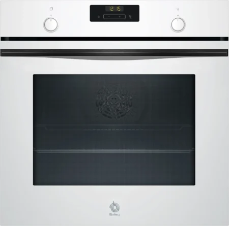 Horno - Balay 3HB5159B4, Serie Cristal, Multifunción, Hidrolítica, 71 l, Función Freidora de Aire, Aire Caliente 3D Profesional, 60 cm, Cristal Blanco