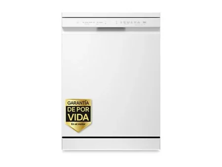 Lavavajillas - LG DF273FW, 14 servicios, 10 programas, 60 cm, QuadWash™, Blanco