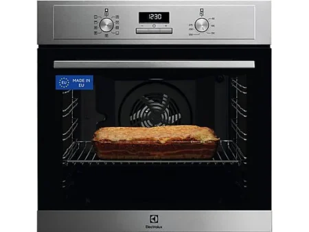 Horno - Electrolux EOF3H54X, Multifunción, Esmalte fácil limpieza, 72 l, Función Grill, 60 cm, Inox