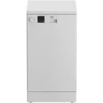 Lavavajillas - Beko DVS05024W, Independiente, 10 servicios, 5 programas, WaterSafe™, 44.8 cm, Blanco