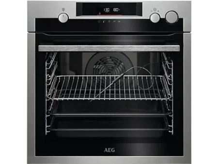 Horno a vapor - AEG BSE572360M, Multifunción, Pirolítico, 72 l, Sonda térmica, 60 cm, Inox