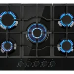 Placa de gas - KLARSTEIN Ignito 5, 5 zonas, 70 cm, Negro
