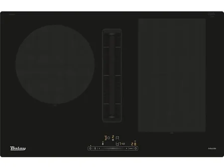 Placa de vitrocerámica - Balay 3EBC989LU, 7400 W, 9 velocidades, Escape/Convección cambiable, Negro