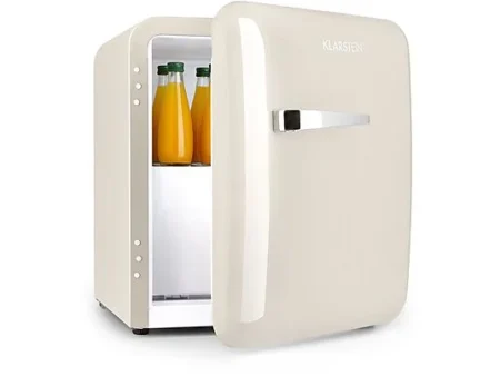 Nevera pequeña - KLARSTEIN Audrey 37, Altura 50 cm, Crema Vintage