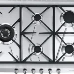 Placa de gas - SMEG 8017709114794, 4 zonas, G20 gas natural, 685 mm, Inox