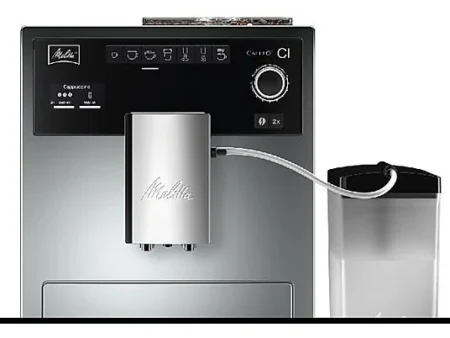 Cafetera express - MELITTA E970-101, 15 bar, 1400 W, 1 l, 2 tazas, Blanco