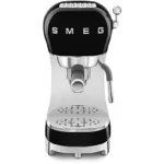 Cafetera express - SMEG ECF02BLEU, 15 bar, 1350 W, 2 tazas, Negro