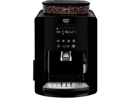 Cafetera express - KRUPS EA8170, 15 bar, 1450 W, 2 tazas, Negro