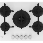Placa de gas - WHIRLPOOL 869991030240, 5.0000 zonas, 730 mm, Blanco