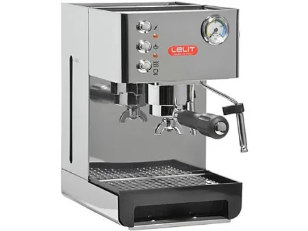 Cafetera express - LELIT PL41EM, 15 bar, 1,05 kW, 2 tazas, Inox