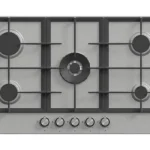 Placa de gas - SOLTHERMIC BL041, 5 zonas, 86 cm, Gris