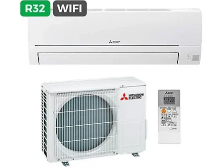 Aire acondicionado Split 1x1 - MITSUBISHI ELECTRIC MSZ-HR71VFK, Función Inverter, Blanco