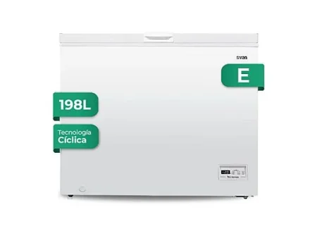 Congelador horizontal - SVAN SCH2002EDC, 0,47 l, 85 cm, Blanco