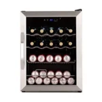 Nevera pequeña - KLARSTEIN Coachella, Altura 64 cm, Acero Inoxidable