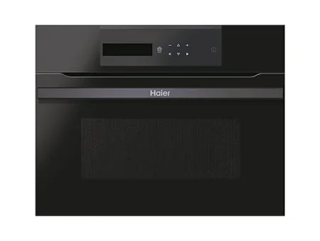 Microondas integrable - HAIER I-Message Compact Series 4 HWO45NB4B0B1, 5 potencia, Negro