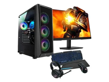 PC Gaming - PC RACING RYZEN 3 ORDENADOR SOBREMESA, AMD Ryzen™ 3 3200G, 8 GB RAM, 512 GB SSD, Radeon™ RX Vega 8, Windows 11 Pro, Negro