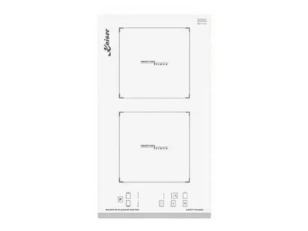 Placa de vitrocerámica - KAISER 46127277, 2 zonas, 28,8 cm, Blanco