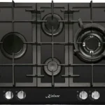 Placa de gas - KAISER 95810716, 4 zonas, 600 mm, Negro