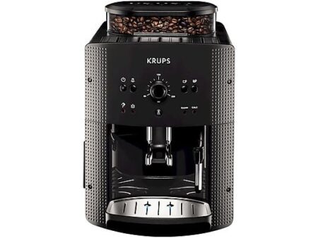 Cafetera express - KRUPS EA 810B, 15 bar, 1450 W, 2 tazas, Negro