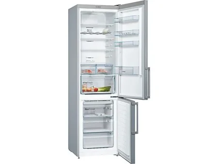Frigorífico combi - BOSCH Serie 4 KGN39XIDP, No Frost, Sí, Altura 2030 mm, Capacidad 368 l, Acero inoxidable antihuellas