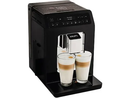 Cafetera express - KRUPS EA8908, 15 bar, 1450 W, 2 tazas, Negro