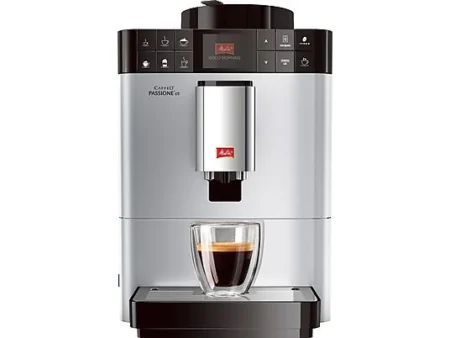 Cafetera express - MELITTA F53/1-101, 15 bar, 1450 W, 1 l, 12 tazas, Plata