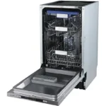 Lavavajillas integrable - Infiniton DIW-NB410, 10 servicios, 7 programas, 45 cm, Tercera bandeja, Sin panelar