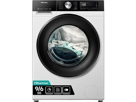 Lavasecadoras - HISENSE WD3S9043BW3, 9 kg + 6 kg, Blanco