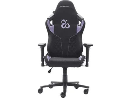 Silla gaming - Newskill Takamikura V2, Reposabrazos 4D, Tela Transpirable, Cojines Lumbar y Cervical, Reclinable en 180º, Hasta 136 kg, Morado