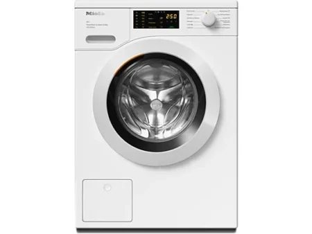 Lavadora carga frontal - Miele WCB380 WCS, 8 kg, 1400 rpm, 11 programas, QuickPowerWash, SteamCare, Blanco loto
