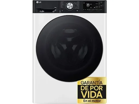 Lavadora carga frontal - LG F4WR7510AGH, Serie 750, 10 kg, 1400 rpm, 14 programas, Autodosificador de detergente, TurboWash™360, Blanco