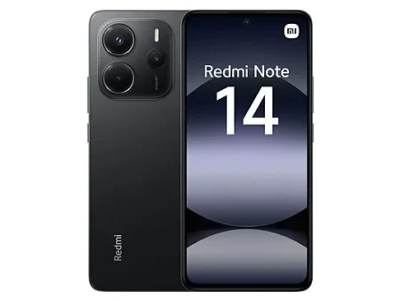 Móvil - Xiaomi Redmi Note 14, Negro medianoche, 256 GB, 8 GB RAM, 6.67 AMOLED FHD+, MediaTek Helio g99-Ultra, 5500 mAh