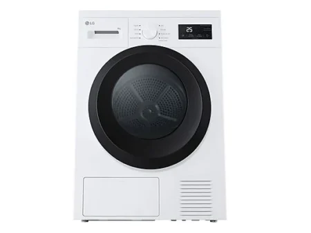 Secadora bomba de calor - LG RHA1008NWK, 8 kg, 8 programas, Blanco