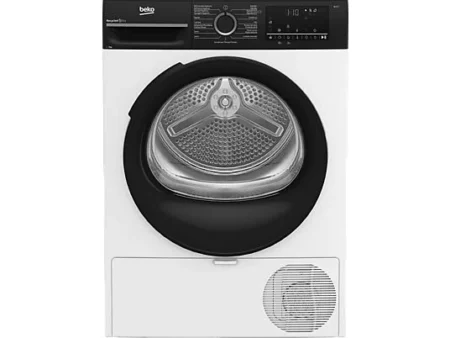 Secadora bomba de calor - Beko BM3T49240W, Motor ProSmart Inverter ,9 kg, 15 Programas, Display digital, Blanco