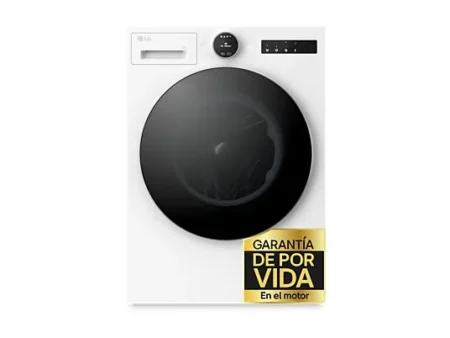 Lavadora carga frontal - LG F4X7009TWS, 9 kg, 1400 rpm, 23 programas, TurboWash 360º, ThinQ™, Blanco